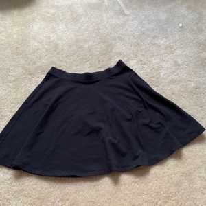 Black skater mini skirt
